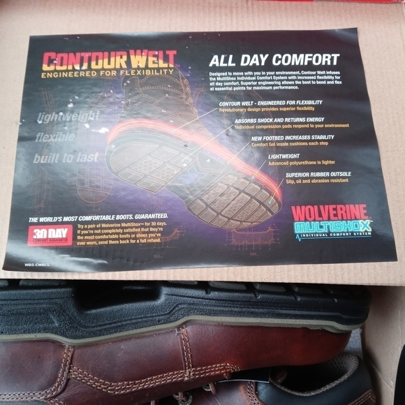 Wolverine Work Shoes Mens 7.5 EW Raider MultiShox - Picture 10 of 10